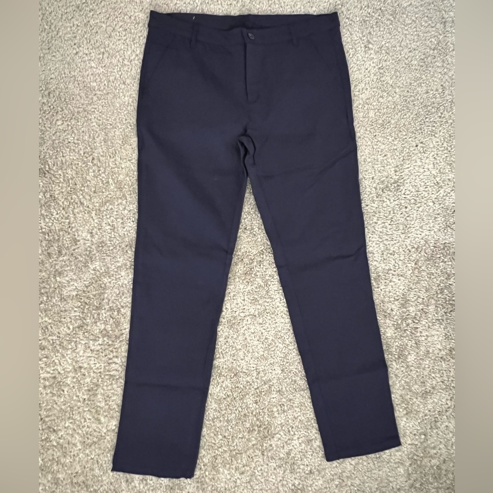 Galaxy By Harvic Blue Chinos Straight-Leg Tailored